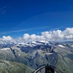 Flugwegposition um 11:38:10: Aufgenommen in der Nähe von Gemeinde Matrei in Osttirol, Österreich in 3291 Meter